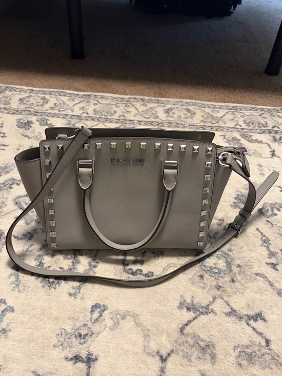 Michael Kors Handbags - Studded Grey Michael Kors